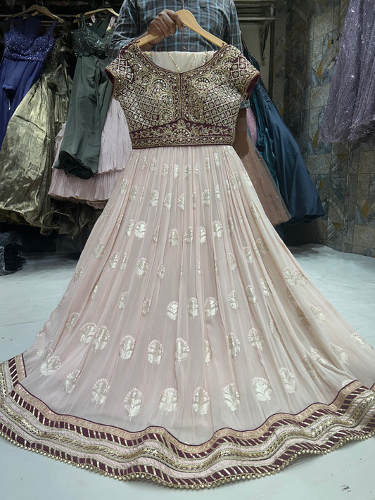 Majestic light baby cop top lehenga