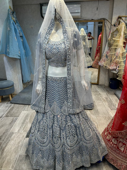 Majestic grey Lehenga