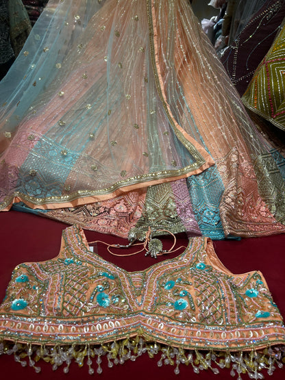 Fantastic Multi Colour Kali Lehenga