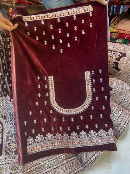 Maroon Heavy Bridal Lehenga