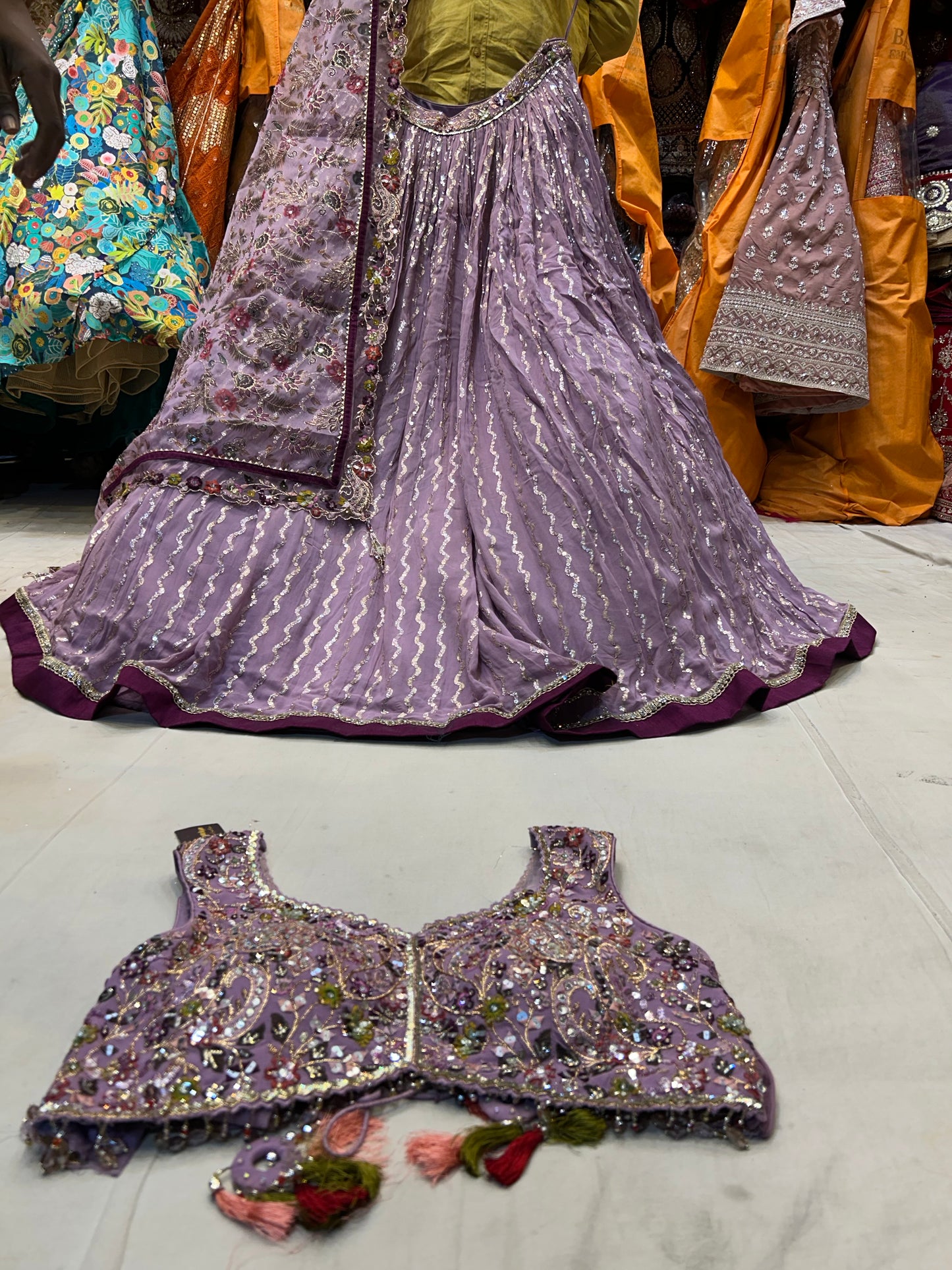 Lovely purple  lehenga 😍