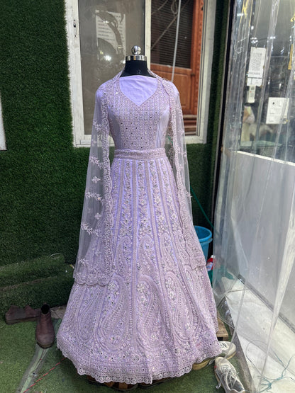 Pleasing purple lehenga