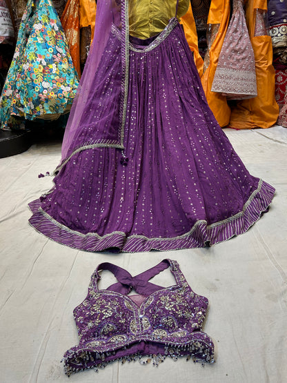 Beautiful purple lehenga 😍