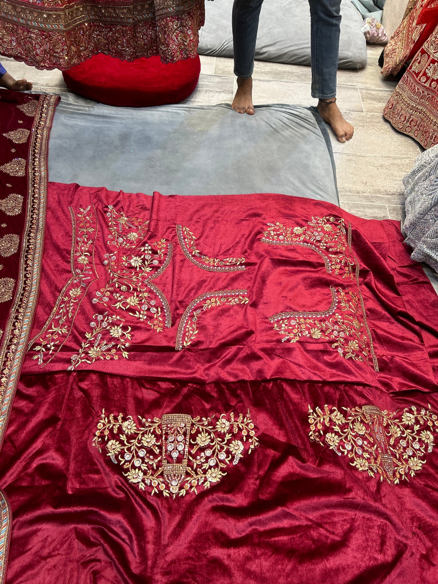 Amazing maroon Bridal Lehenga