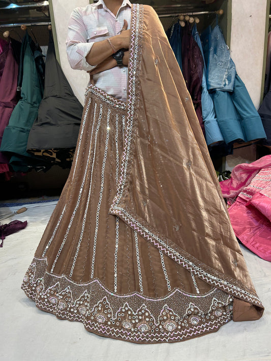 Stunning brown Lehenga