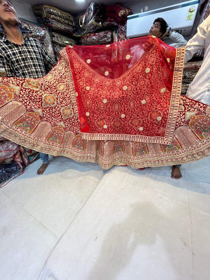 Gorgeous Red bridal lehenga