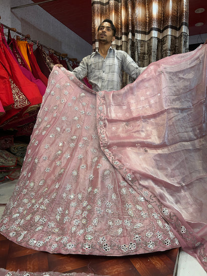 Lovely pink bridal lehenga