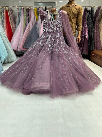 Lovely purple violet Gown