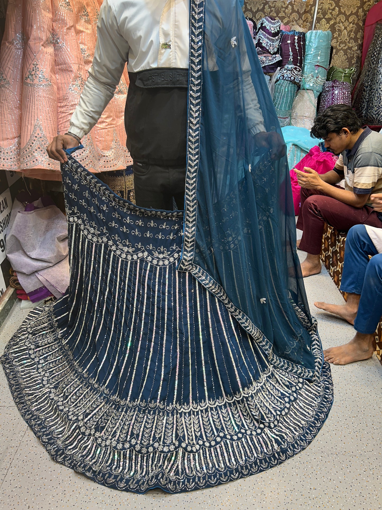 Blue Designer Lehenga ❤️