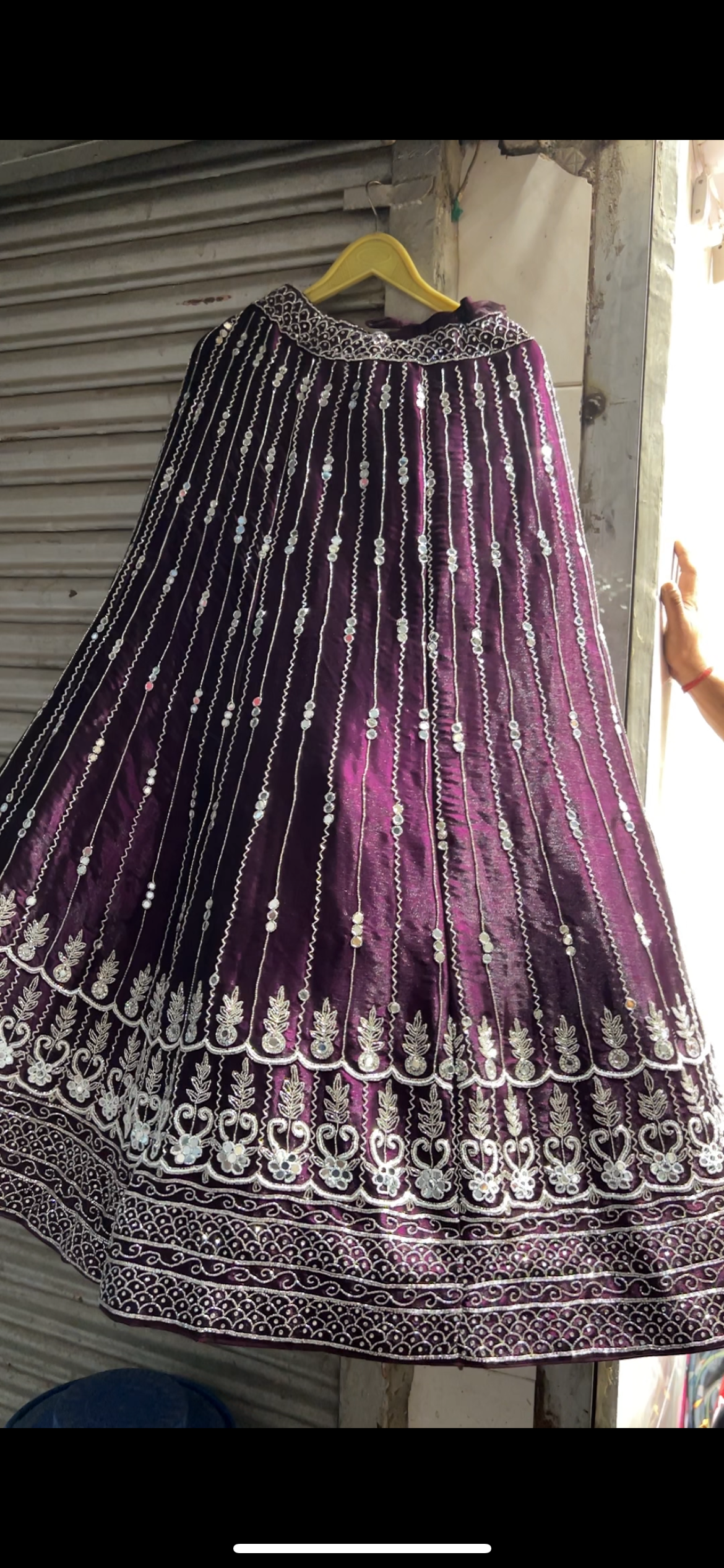 Purple heart violet handwork Girlish lehenga