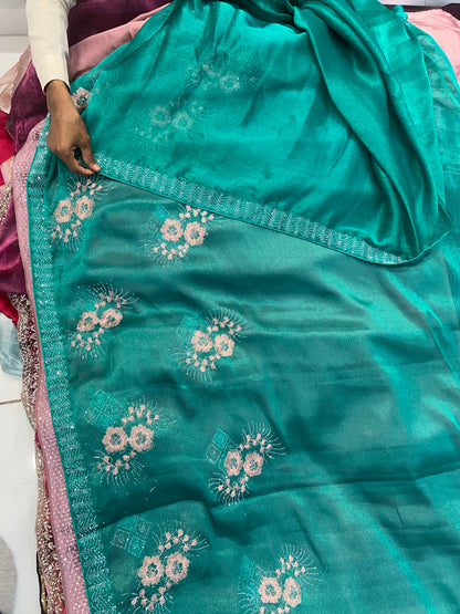 Rama Green saree