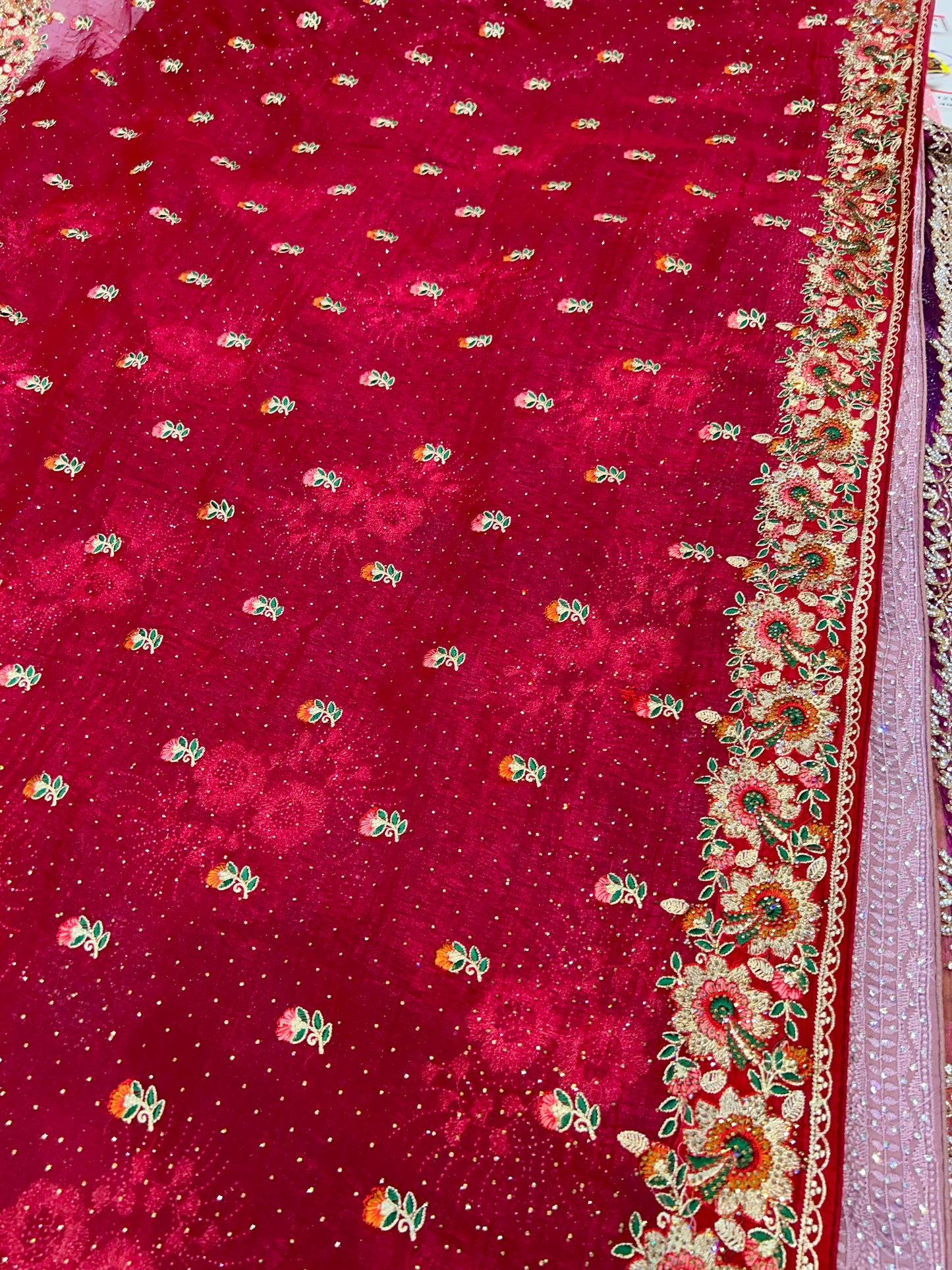 Lovely red saree