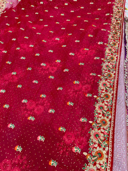 Lovely red saree