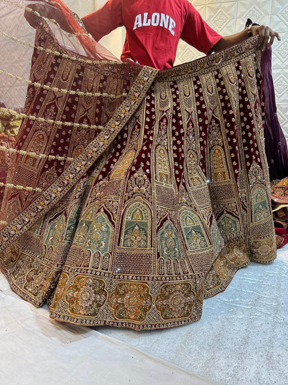 Gorgeous maroon Lehenga