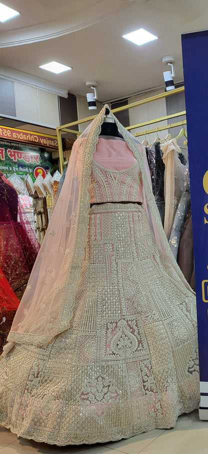 Beautiful baby pink lehenga