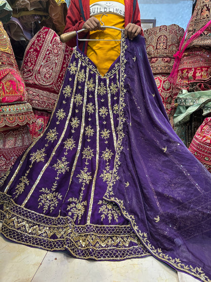 Pleasing purple Lehenga