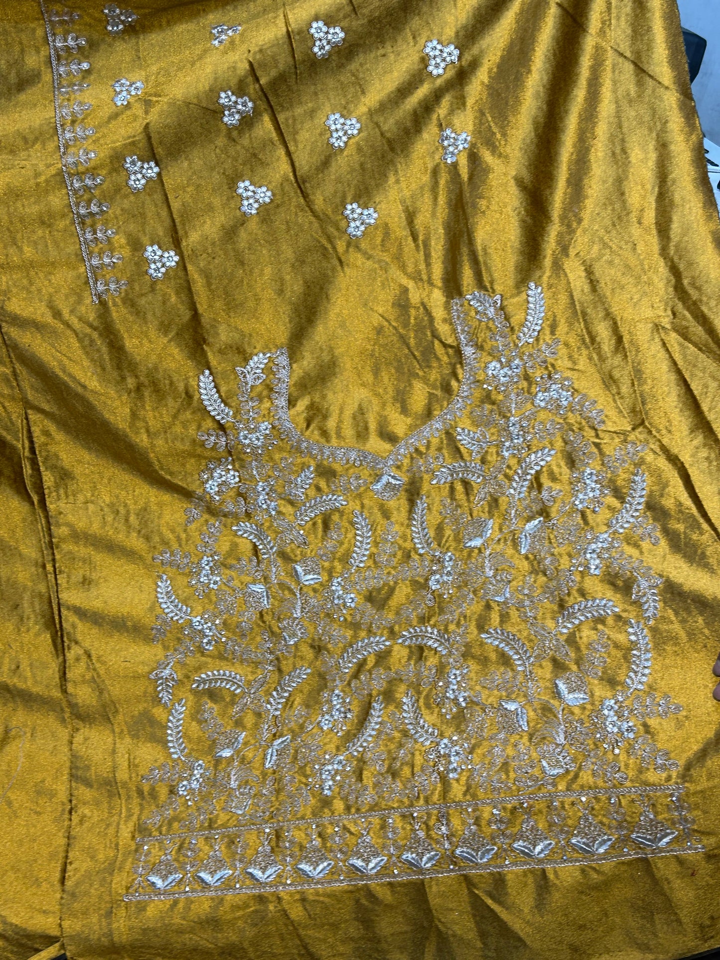 Yellow Haldi mehendi lehenga