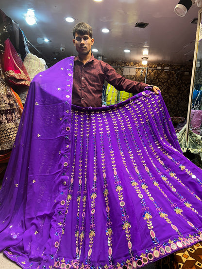 Most beautiful purple  Lehenga violet