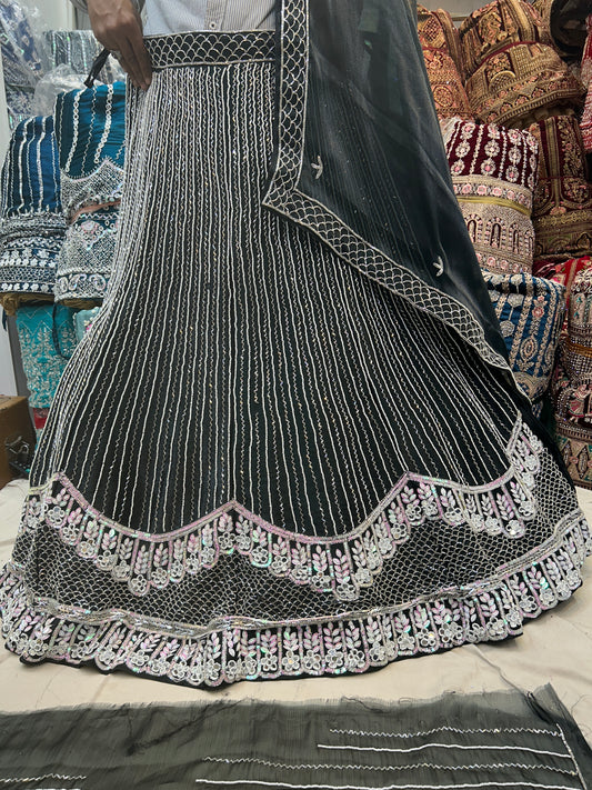 Z Black Lehenga