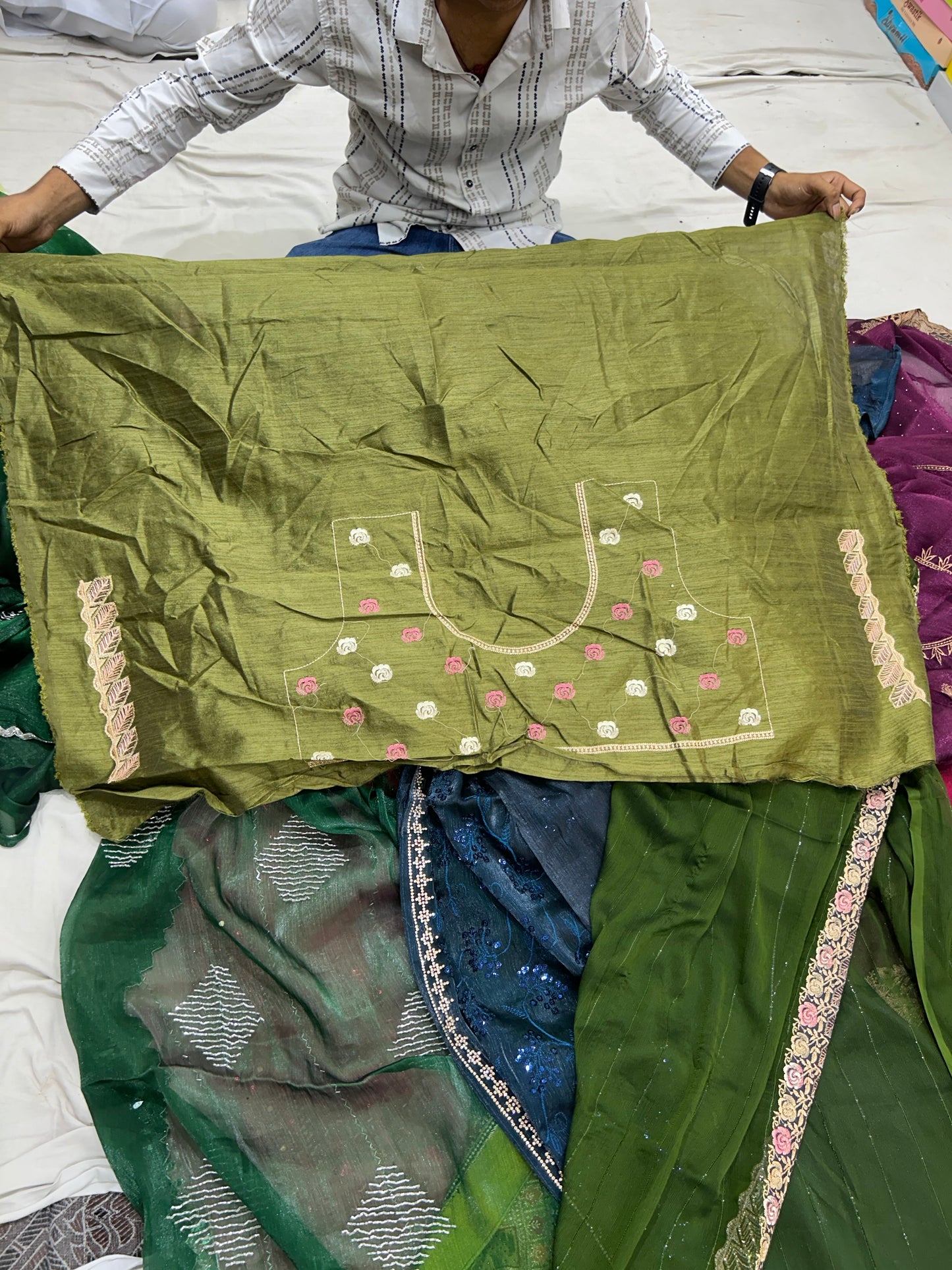 Attractive green Saree