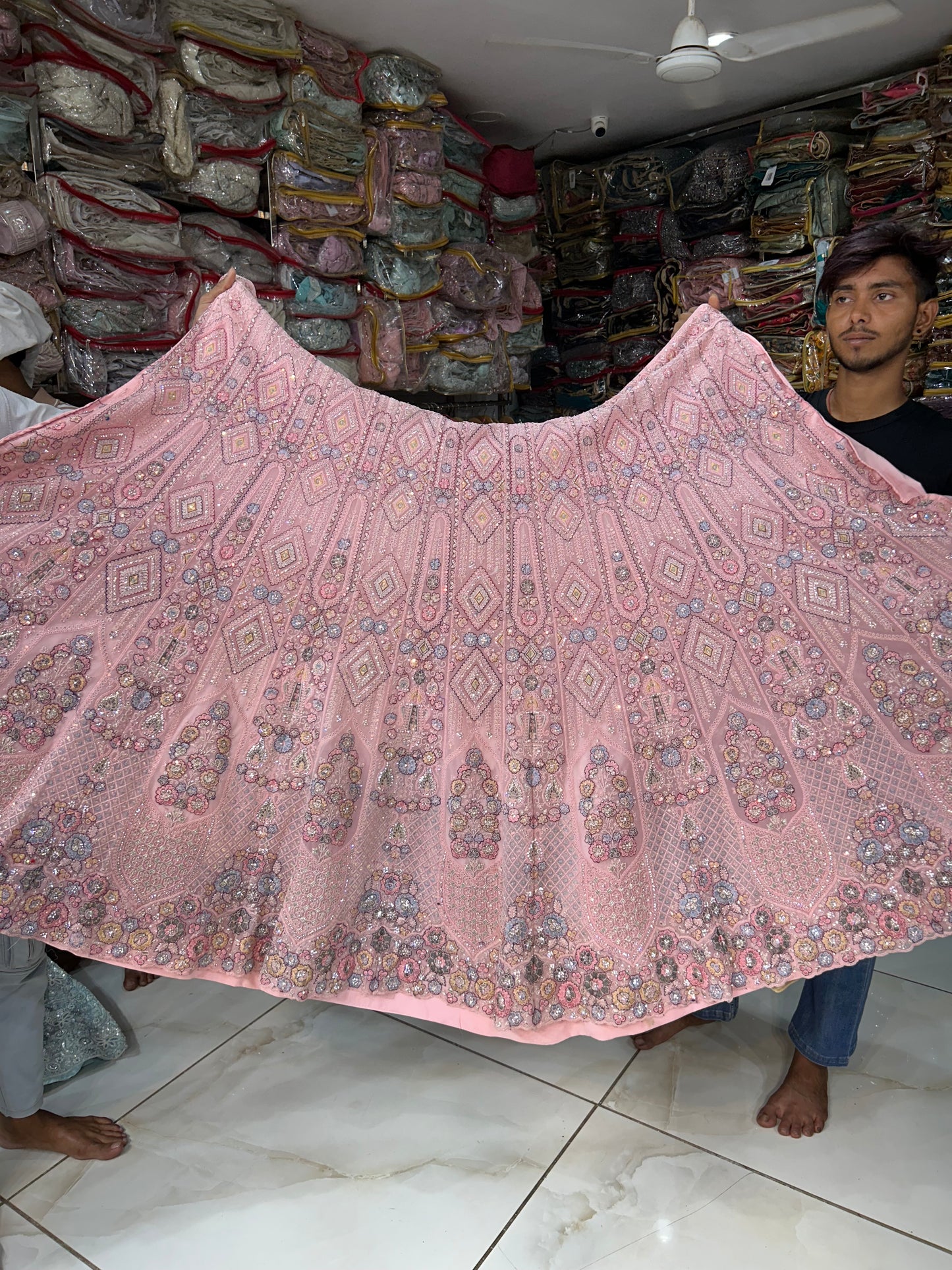 Extraordinary pink Lehenga Delhi