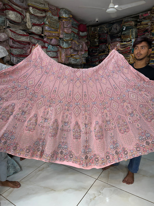 Extraordinary pink Lehenga Delhi