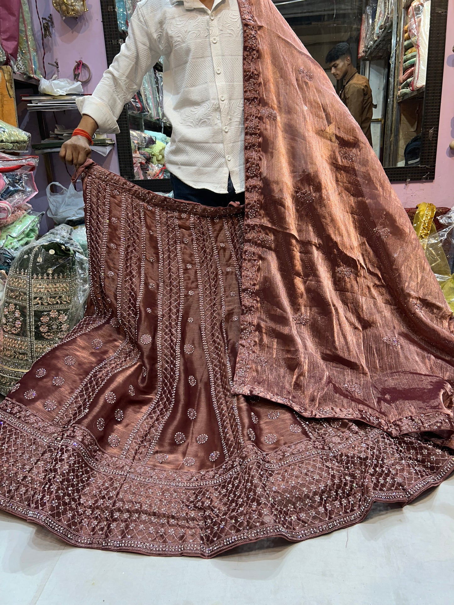 Stunning brown Lehenga 🥰