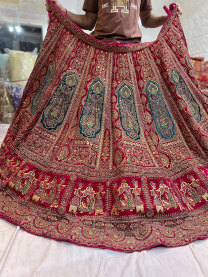 Majestic Hand Work doli barat bridal lehenga