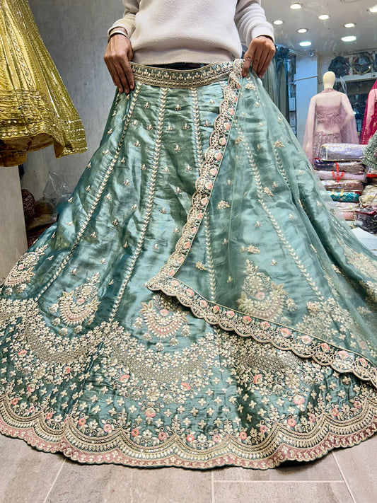 Gorgeous green lehenga