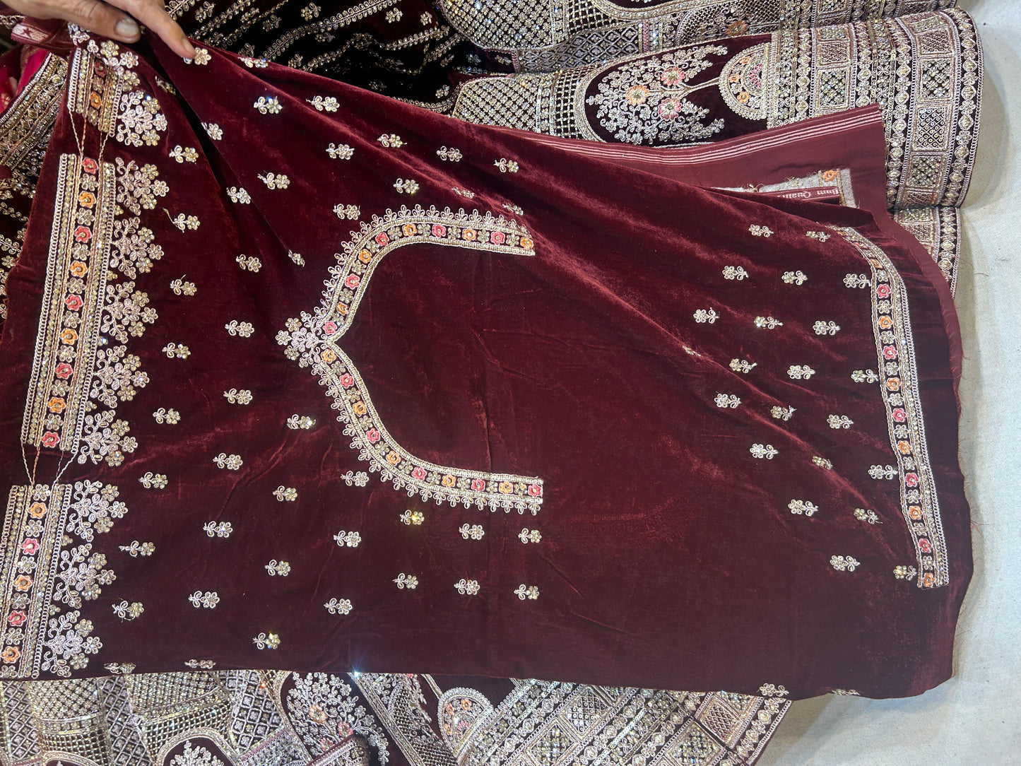 Maroon Heavy Bridal Lehenga