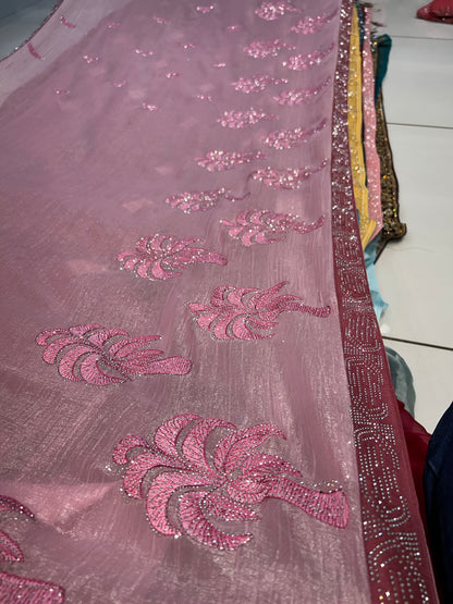 Fair Baby pink saree