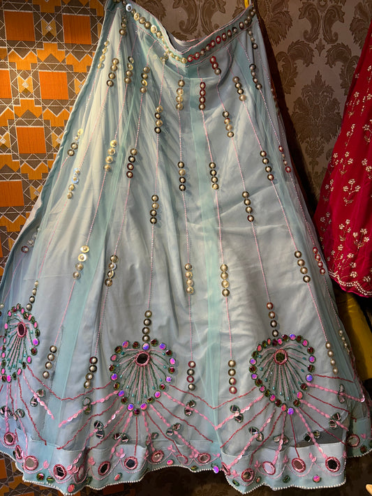 Awesome sky blue PDP Lehenga😍