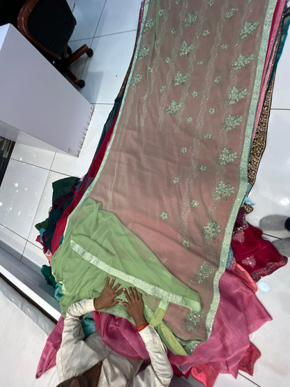 Amazing green saree