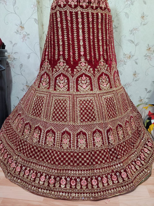 Fantastic red bridal Lehenga