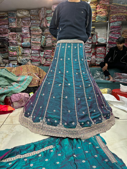 Lavishing blue lehenga