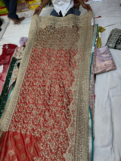 Red bridal Saree