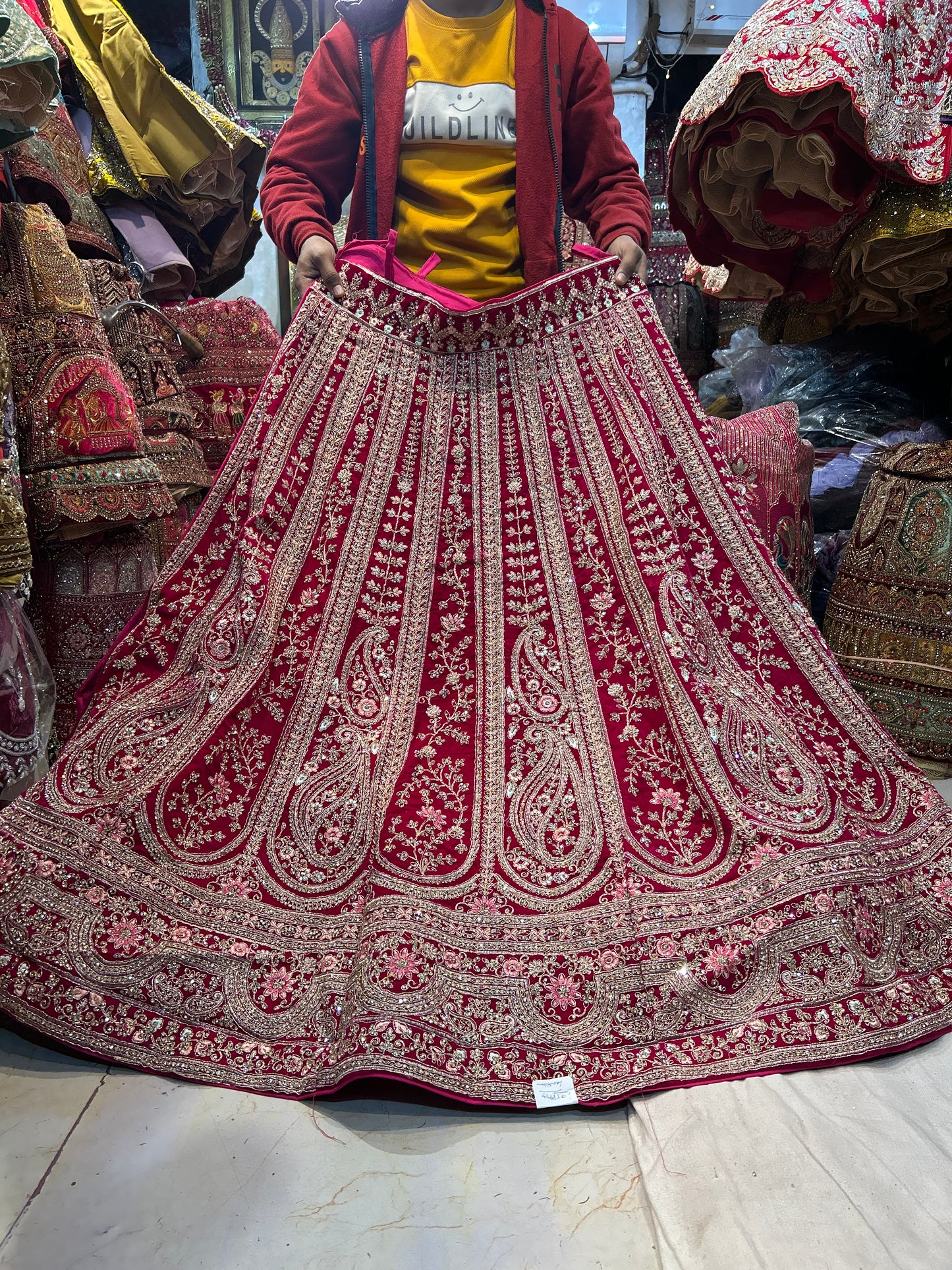 Designer red bridal Lehenga