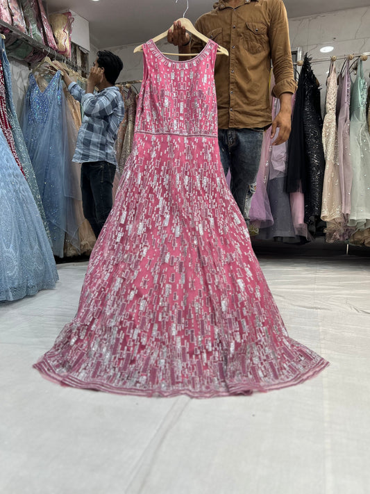 Eye catching pink Gown