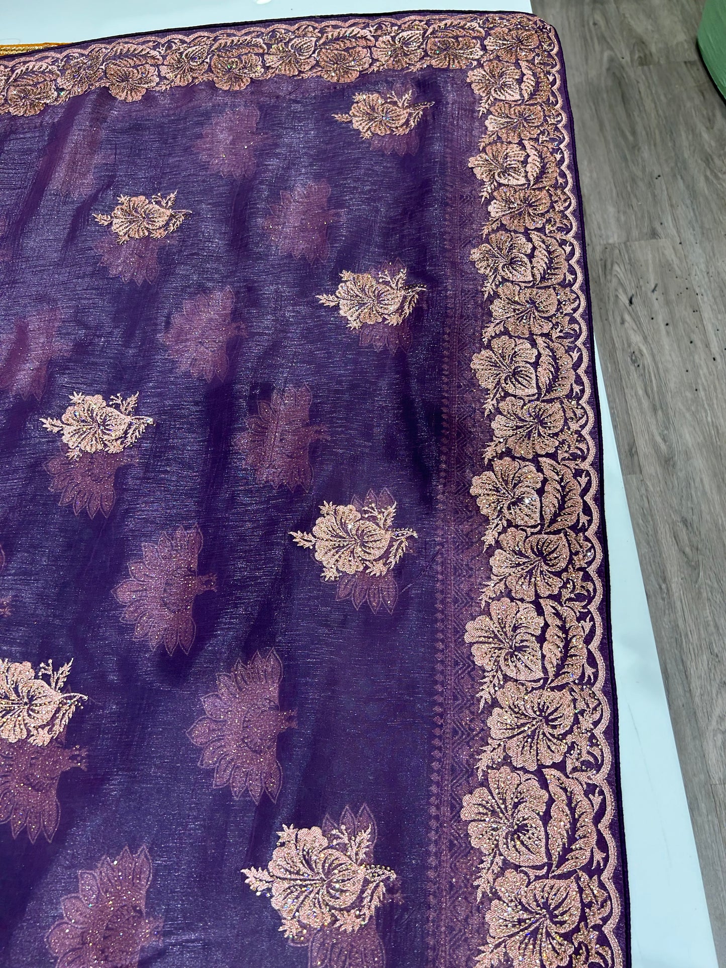 Amazing purple saree