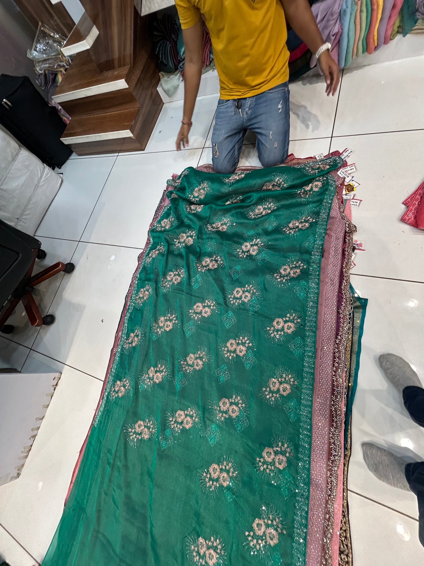 Rama Green saree