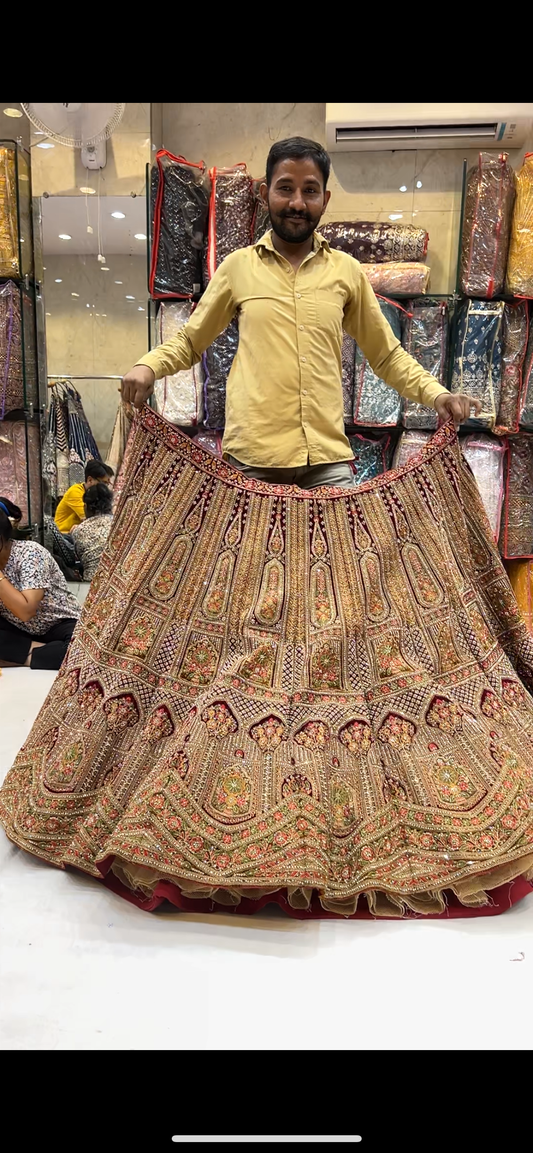 Gajab mustard Lehenga