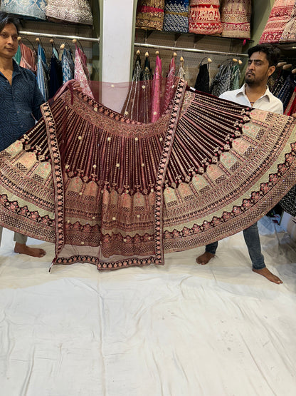 Beautiful Maroon Lehenga