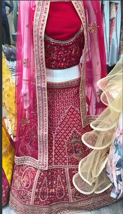 Lovely pink bridal Lehenga