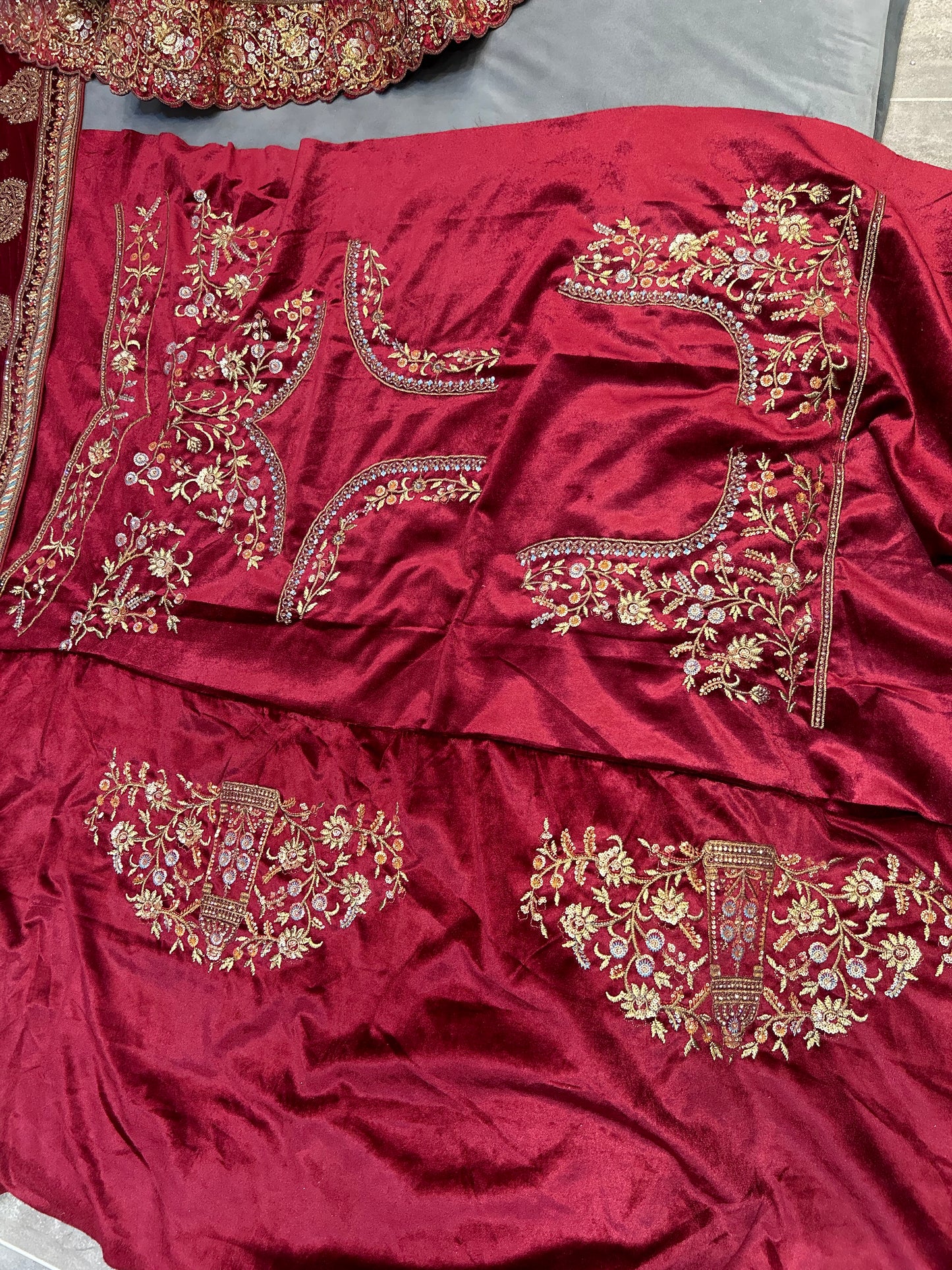 Amazing maroon Bridal Lehenga