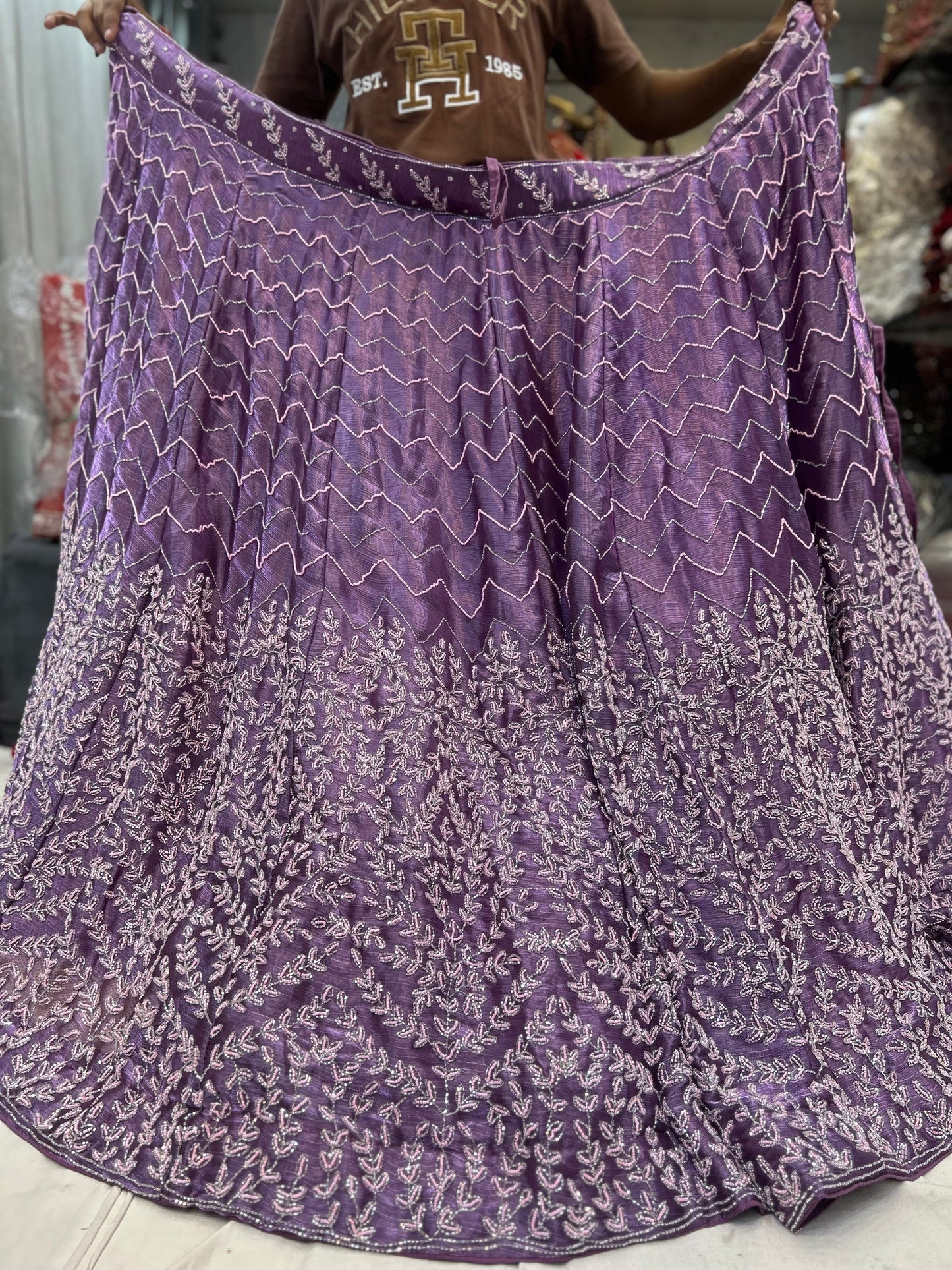 Stunning purple lehenga