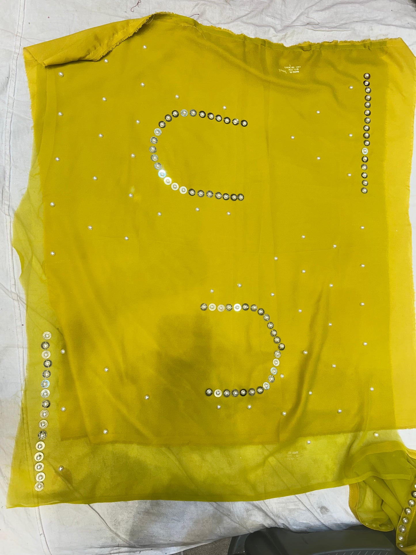 Yellow haldi mehendi mirror work Lehenga