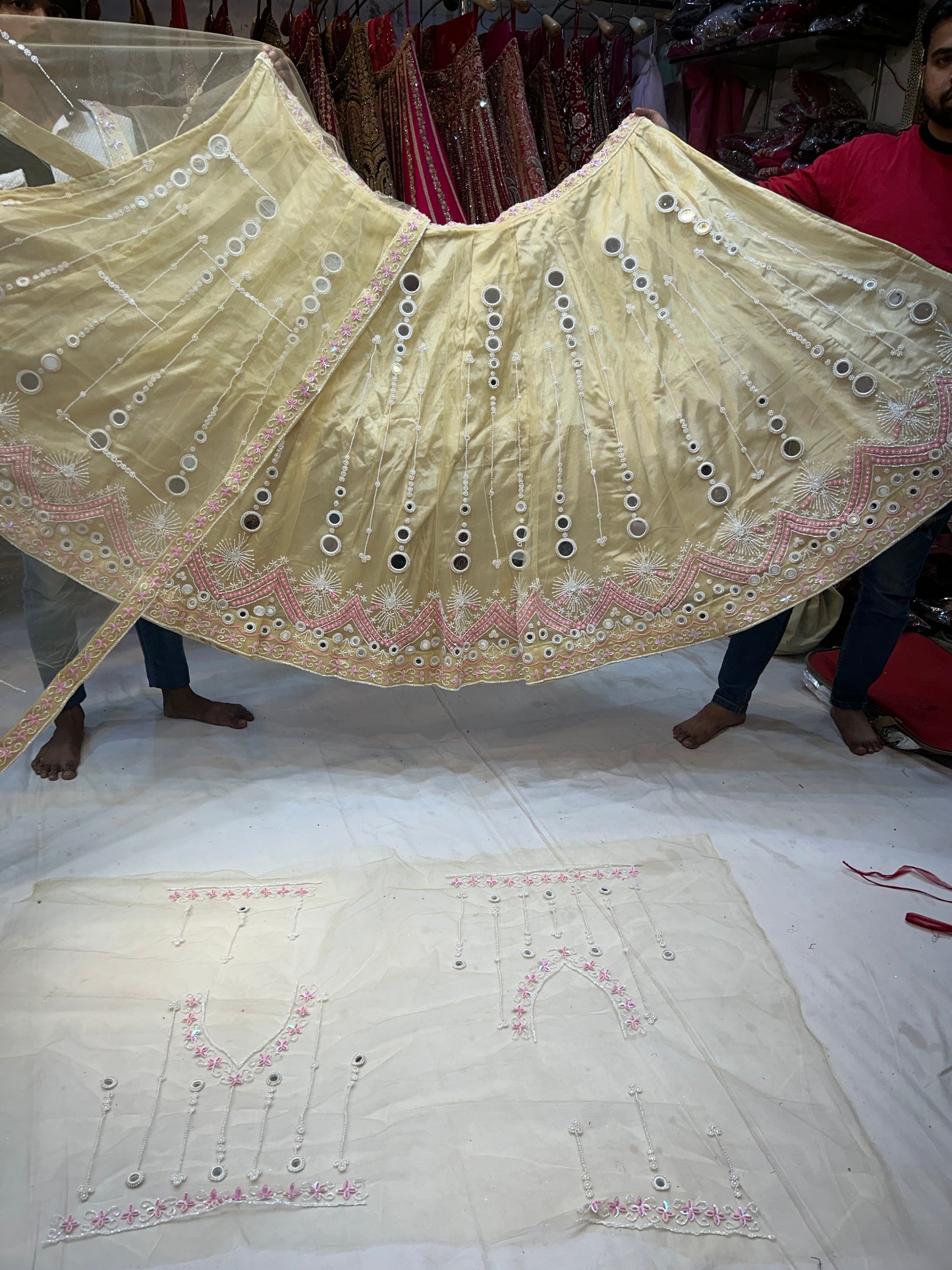 Gorgeous yellow Handwork Lehenga 😍