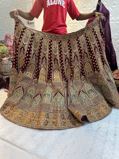 Gorgeous maroon Lehenga