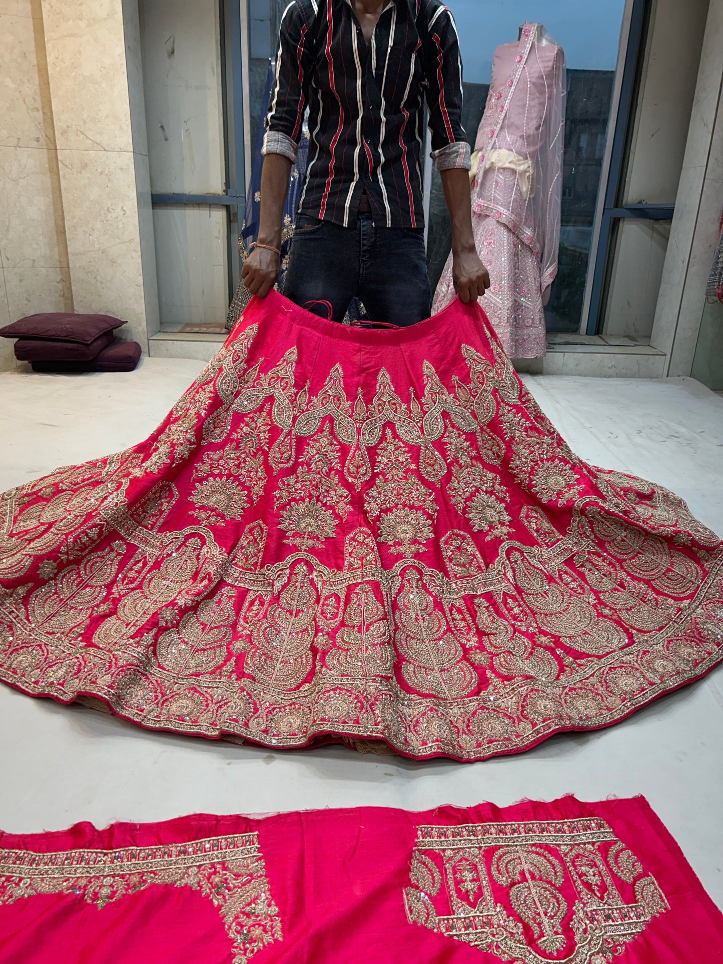 Extraordinary hot pink Lehenga