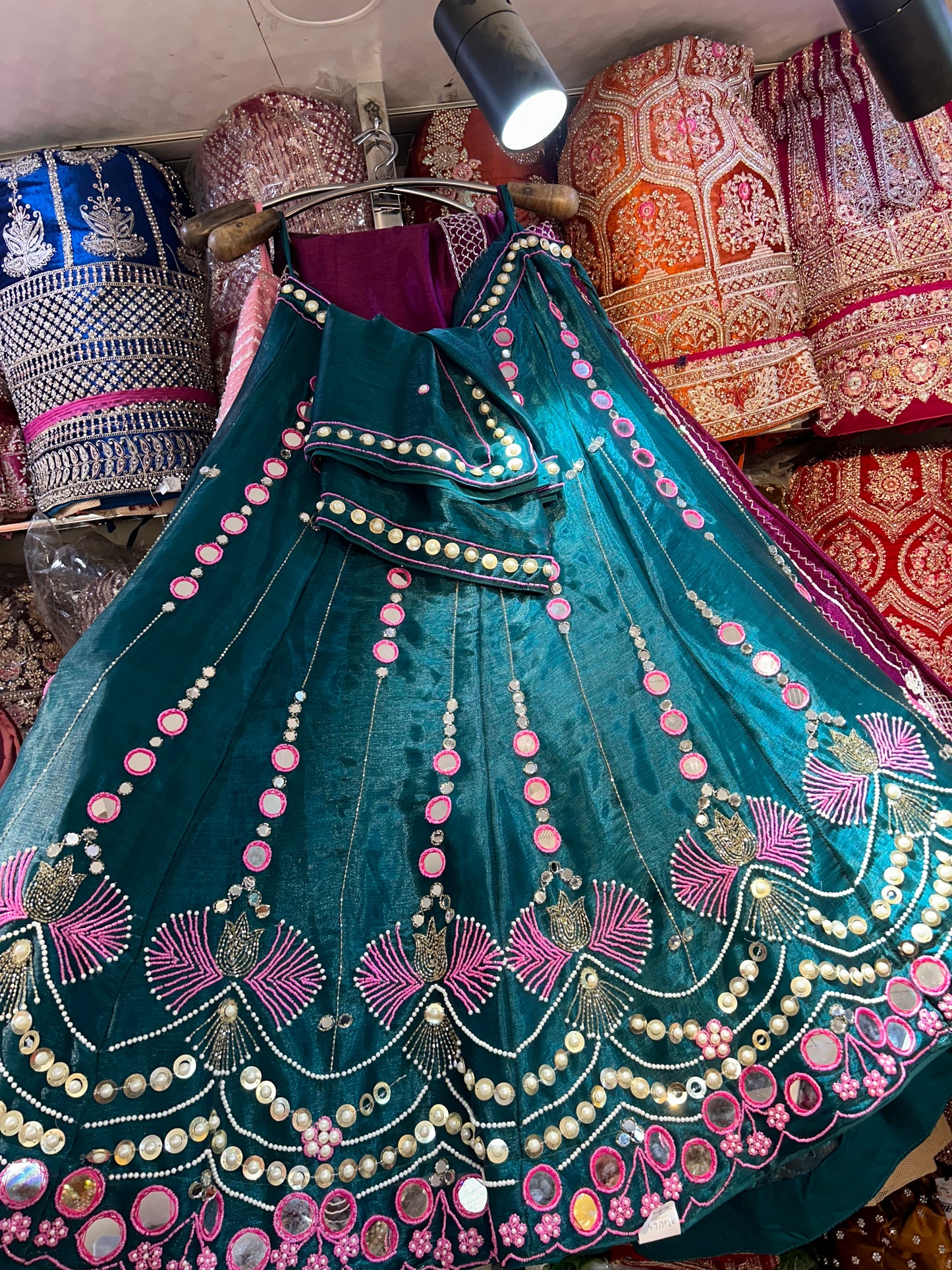 Blogbuster sea blue green lehenga